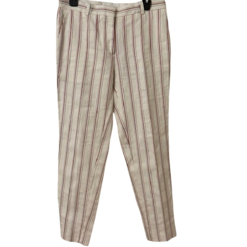 Sandro Paris Ringo Cropped Striped Pants 38 - Picture 6 of 9